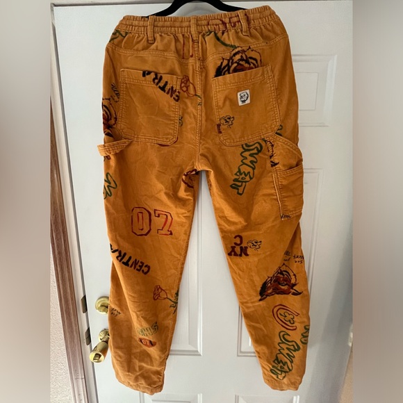 Bdg Y2K Doodle Corduroy Painter Pants Size M - Urban Outfitters - Picture 10 of 11